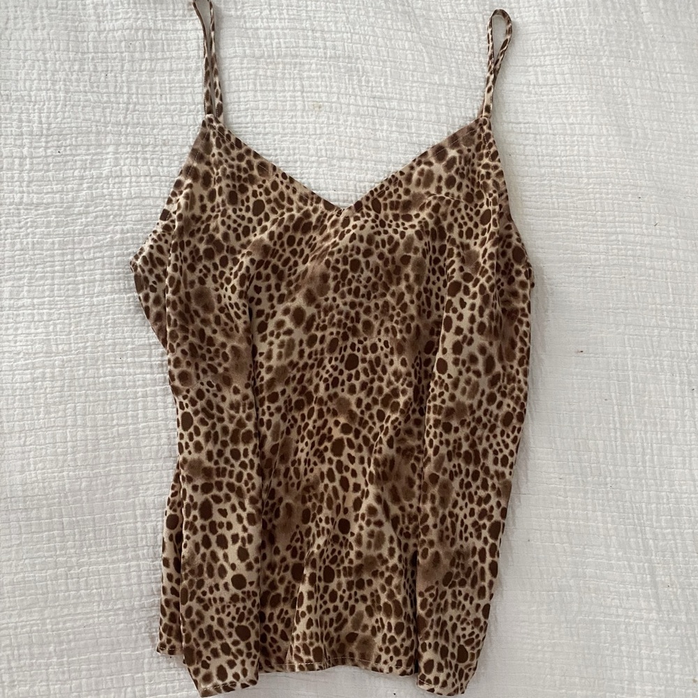 NWT cheetah print tank top size xs